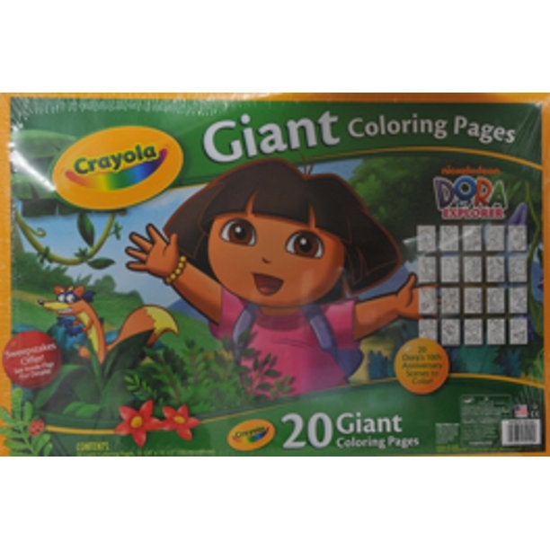 Crayola Giant Coloring Pages-Dora the Explorer